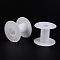 Plastic Spools, Wheel, White, 55x46mm, Hole: 21mm, Bobbin: 24mm