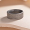 304 Stainless Steel Finger Rings for Men, Antique Silver, 7mm, US Size 10 1/4(19.9mm)