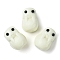 Opaque Resin Beads, Rabbit, Snow, 18x13x12mm, Hole: 1.6mm