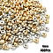 400Pcs 2 Colors CCB Plastic Spacer Beads, Flat Round, Platinum & Golden, 4x1.8mm, Hole: 1.2mm, 200pcs/color