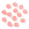 Frosted Acrylic Beads, Faceted, Cone, Light Coral, 6x5.5mm, Hole: 1.5mm, about 6770pcs/500g