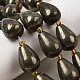 Природного пирита бисер нитей&nbsp;G-Z131-I01-01-1