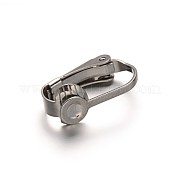 Фурнитура для сережек-клипс из нержавеющей стали марки 304 STAS-G130-09P