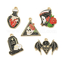 20шт 5 стиля хэллоуин подвески из сплава эмали&nbsp;FIND-CJ0002-40