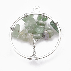 Латуни проволоки завернутые кулоны&nbsp;G-T110-02C