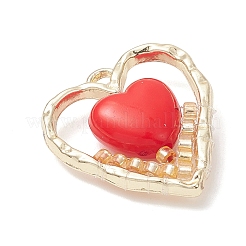 Подвески в форме сердца из стеклянного сплава с бусинами&nbsp;PALLOY-MZ01122