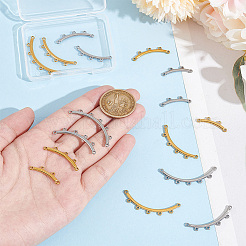 16 шт. 8 стиля в стиле бохо из нержавеющей стали 304 многорядные звенья&nbsp;STAS-UN0057-78