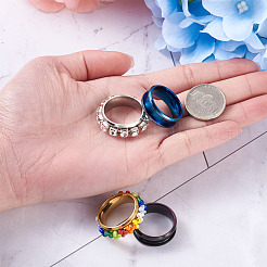 Настройки для колец из нержавеющей стали 316L с канавками FIND-TA0001-13