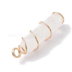 Подвески с двойным наконечником из натурального кварца&nbsp;PALLOY-JF02672-05