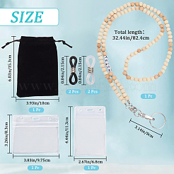 Держатели пластиковых карт из ПВХ&nbsp;AJEW-WH20010-38B