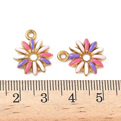 Подвески из нержавеющей стали 304 с эмалью&nbsp;STAS-I346-15G-02