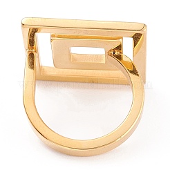 Кольца для пальцев из нержавеющей стали 304 с ионным покрытием (IP) унисекс&nbsp;RJEW-Z008-09B-G