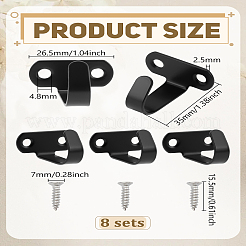 8 пакет 201 винт из нержавеющей стали для крепления потолочных крючков&nbsp;AJEW-LP0006-53