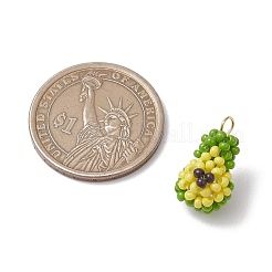 3d подвески из стеклянных бусин авокадо&nbsp;PALLOY-MZ00567