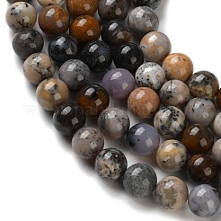 Натуральные дендритные опаловые бусины нити&nbsp;G-R494-A23-03A