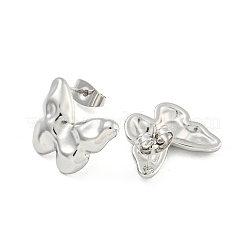 Серьги-гвоздики в форме бабочки из нержавеющей стали 304&nbsp;EJEW-L290-031P
