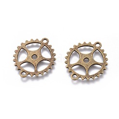 Соединители в тибетском стиле стимпанк&nbsp;TIBEB-AB5010-AB-FF