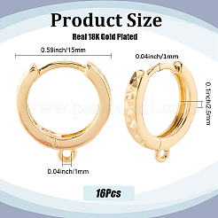 16 шт. латунные серьги&nbsp;KK-SC0006-60