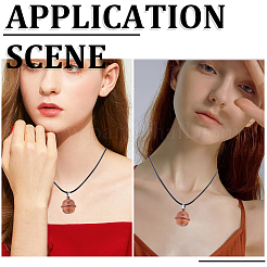 Набор для самостоятельного изготовления ожерелья-медальона из желудей&nbsp;WOOD-SC0001-59B