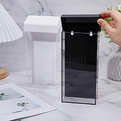 2 шт. настенная полка для хранения документов из акрила 2 цветов&nbsp;AJEW-FH0007-13