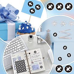 Круглые точечные декоративные наклейки из ПВХ&nbsp;DIY-WH0423-011