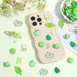 120 шт. 12 стиля прозрачных и непрозрачных смоляных кабошонов&nbsp;RESI-SP0001-07