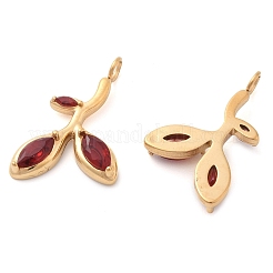 Подвески из нержавеющей стали 304 со стразами&nbsp;STAS-Q340-02G-02