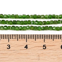 Натуральный зеленый диопсид&nbsp;G-B175-C01-2x2mm