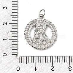 Подвески из нержавеющей стали 304 на тему Девы Марии&nbsp;STAS-I356-05P-03