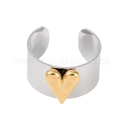 Кольца-манжеты в форме сердца из нержавеющей стали 304&nbsp;RJEW-C095-04P