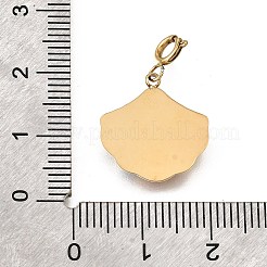 Подвеска из нержавеющей стали 304 с разноцветными стразами&nbsp;STAS-H202-31G