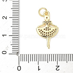 Латунные микро проложить кубического циркония подвески&nbsp;ZIRC-I356-08G-01