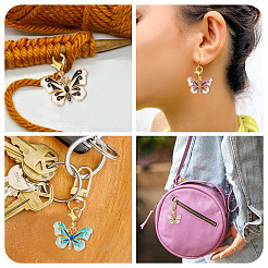 Подвесные украшения из сплава эмали&nbsp;HJEW-TAC0042