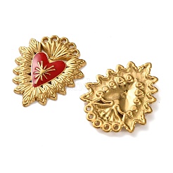 Подвески из нержавеющей стали 304 с эмалью&nbsp;STAS-P440-06G-01