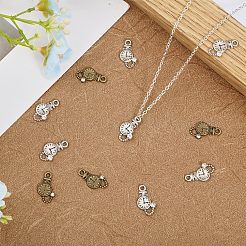 100шт 2 цвета подвески из сплава со стразами&nbsp;FIND-GL0001-50