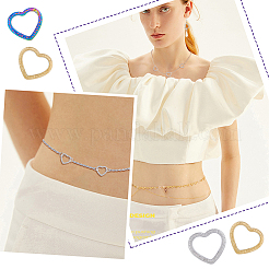 30 шт. 3-х цветное соединительное кольцо из нержавеющей стали 304&nbsp;STAS-DC0014-23