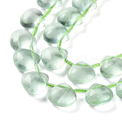 Естественный зеленый флюорит бисер нитей&nbsp;G-G116-A02-02