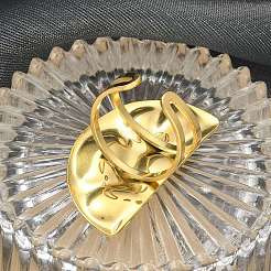 Кольцо-манжета из нержавеющей стали 304 для женщин&nbsp;LS-RJEW-B109-06G-02