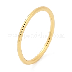 Простые латуни палец кольца для женщин RJEW-G343-12G