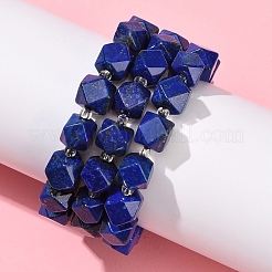 Природные лазурит бисером растянуть браслеты&nbsp;BJEW-F523-05