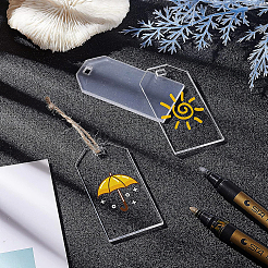 Прозрачные акриловые большие подвески&nbsp;TACR-BC0001-09