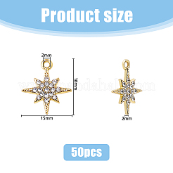 Подвески со стразами из сплава&nbsp;FIND-DC0007-51