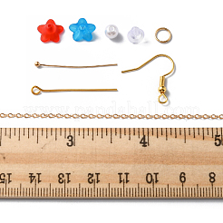 Набор для изготовления сережек с подвесками в виде цветов своими руками&nbsp;DIY-FS0004-40