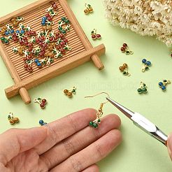 Подвески из латуни с эмалью&nbsp;ENAM-CJ0004-04