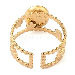 Овальные перстни из натурального агата&nbsp;RJEW-Z057-11G-06