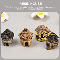 4 шт. 4-цветные миниатюрные украшения для дома из смолы&nbsp;DJEW-SP0001-17