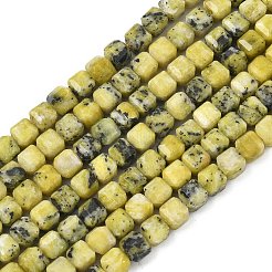 Бусы из натуральной желтой бирюзы (яшмы)&nbsp;G-F797-A23-01