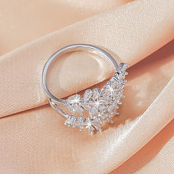 Открытые манжеты из латуни с микропаве и цирконием для женщин&nbsp;FS-WG6AE98-01