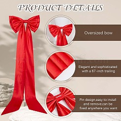 Съемный бант из полиэстера для одежды&nbsp;AJEW-WH20020-205C