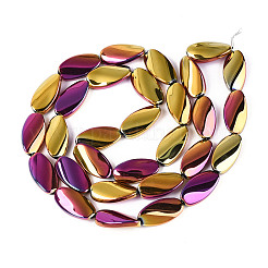 Стеклянные бусины с гальваническим покрытием &nbsp;EGLA-N055-02L